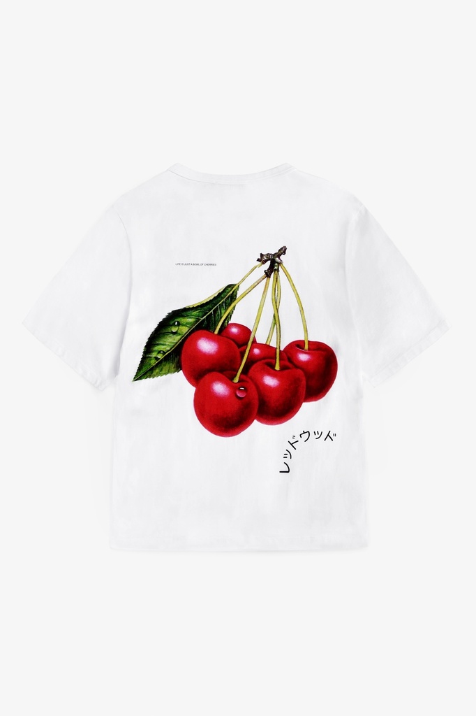 Rotholz Bolur Cherry T-shirt Classic White