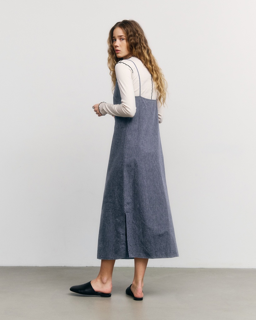 Rotholz Kjóll Easy Dress Speckled Navy