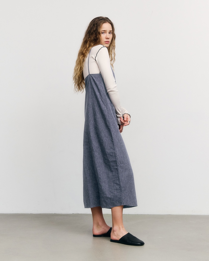 Rotholz Kjóll Easy Dress Speckled Navy