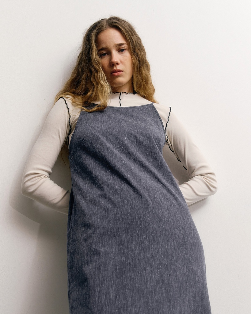 Rotholz Kjóll Easy Dress Speckled Navy