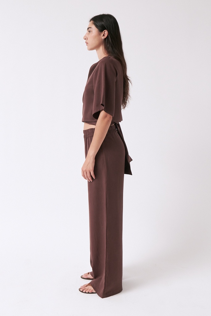 amt.  Toppur Orchid Blouse Brown