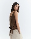 Thinking Mu Toppur Solea Top Brown