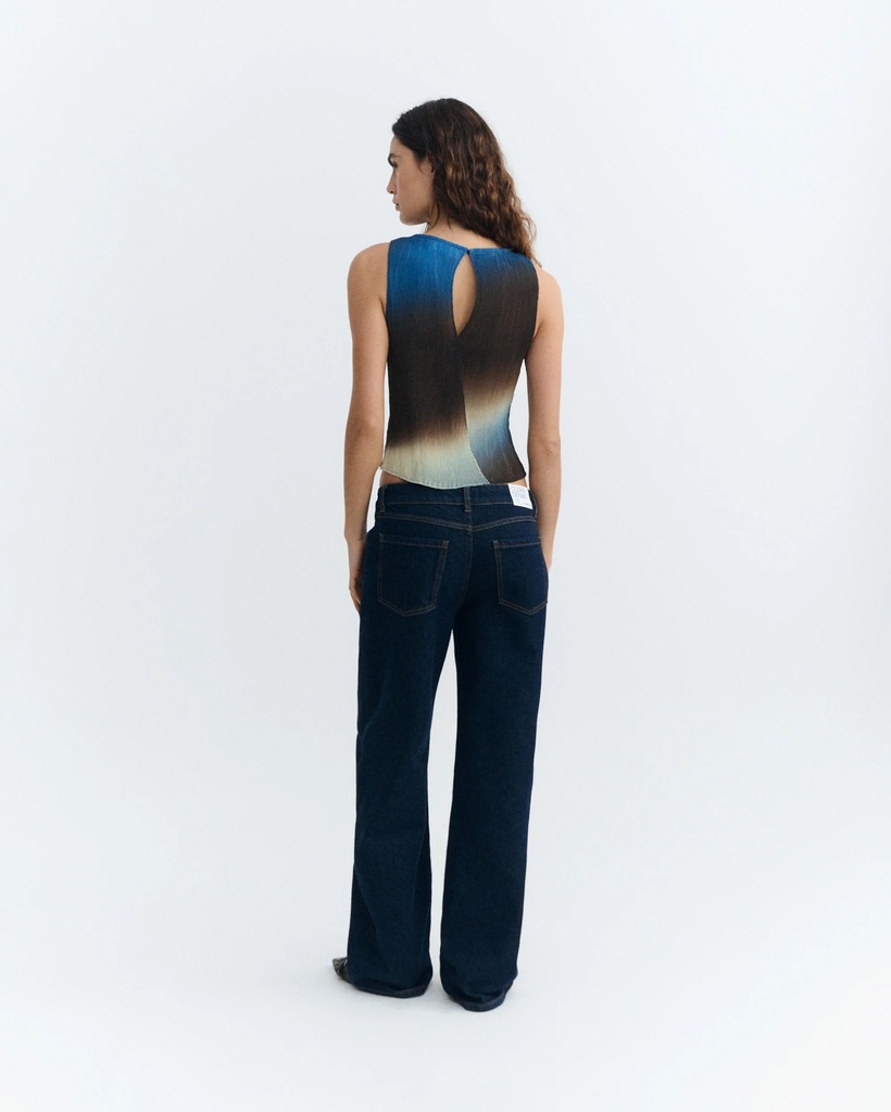 Thinking Mu Toppur Dora Top Glass Pleated