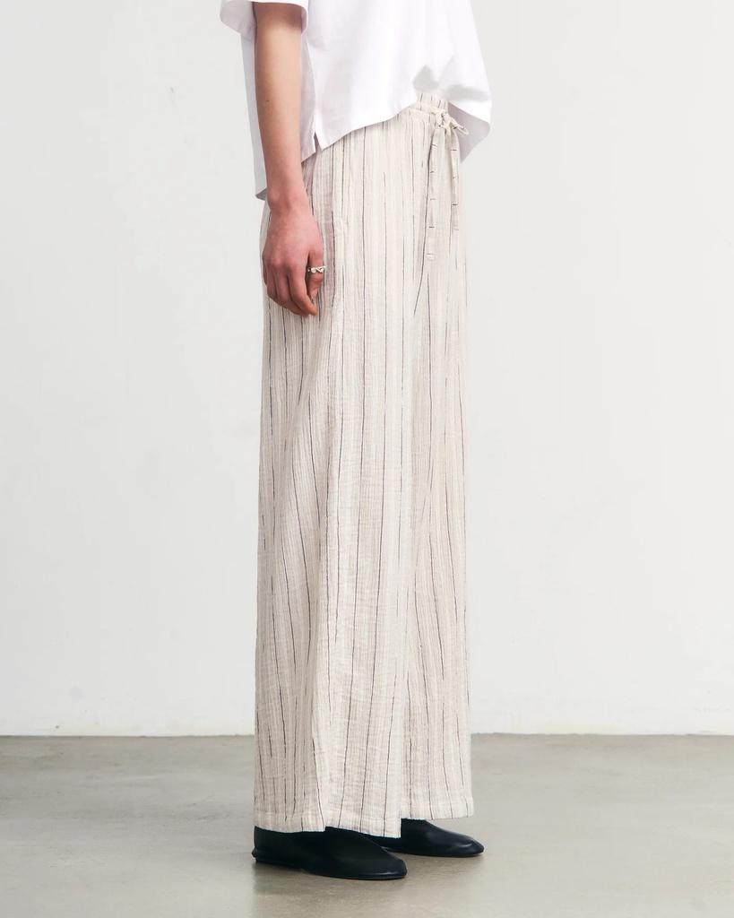 Rotholz Buxur Flared Pant Sand Striped