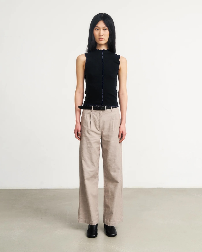 Rotholz Toppur Pin-Tucked Top True Black