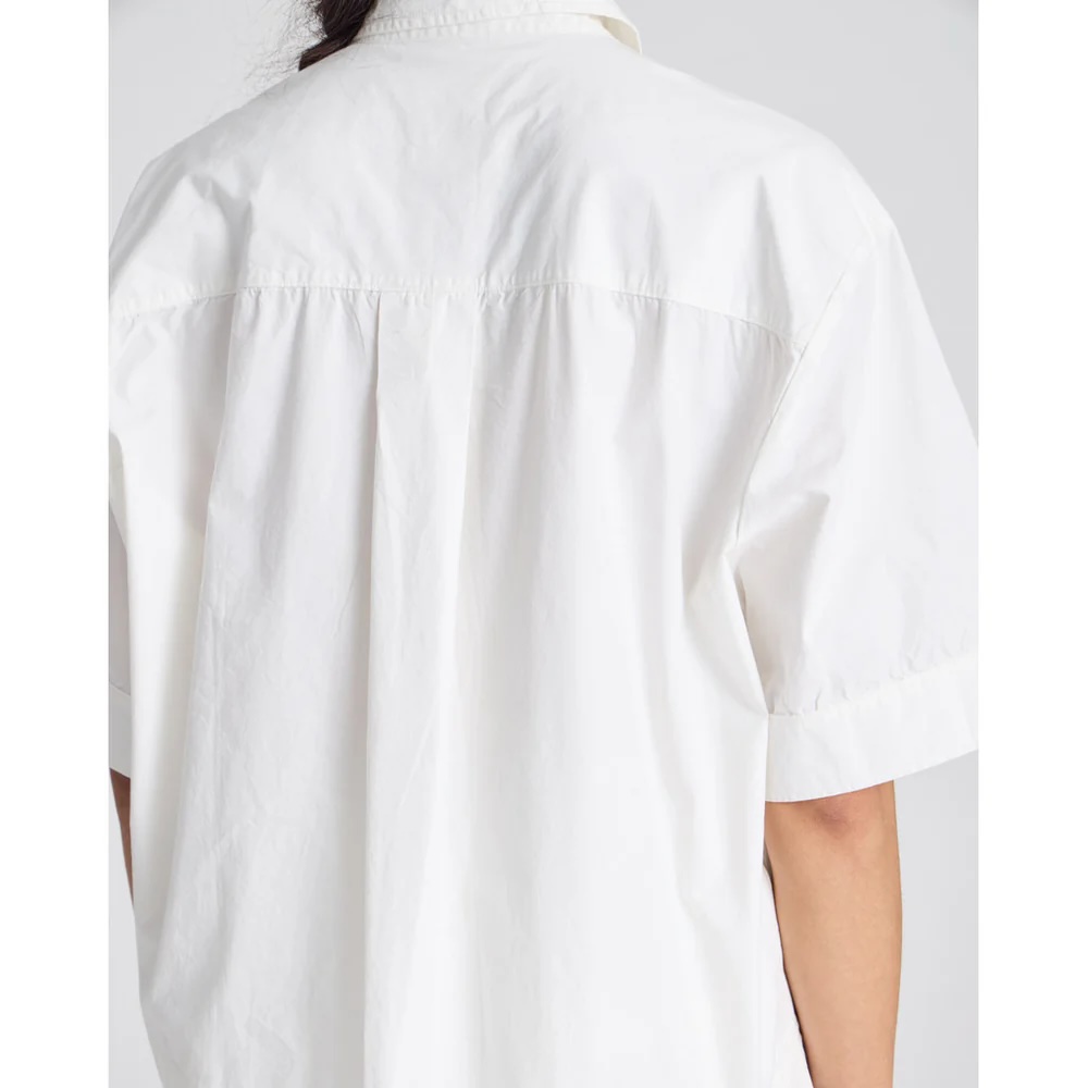 GAI+LISVA Skyrta Astrid S/S Shirt Poplin White
