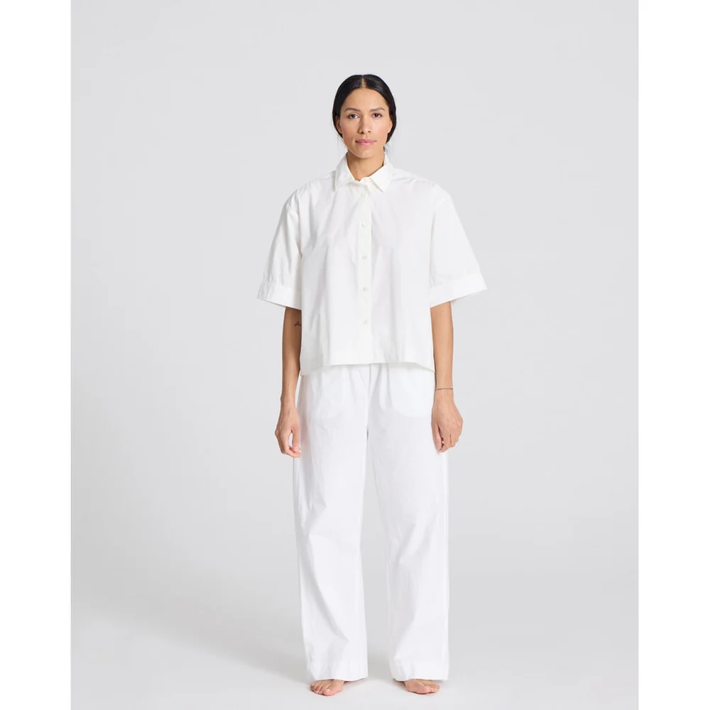GAI+LISVA Skyrta Astrid S/S Shirt Poplin White
