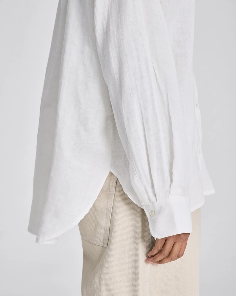 GAI+LISVA Skyrta Lusinda  L/S Double Cloth Shirt White