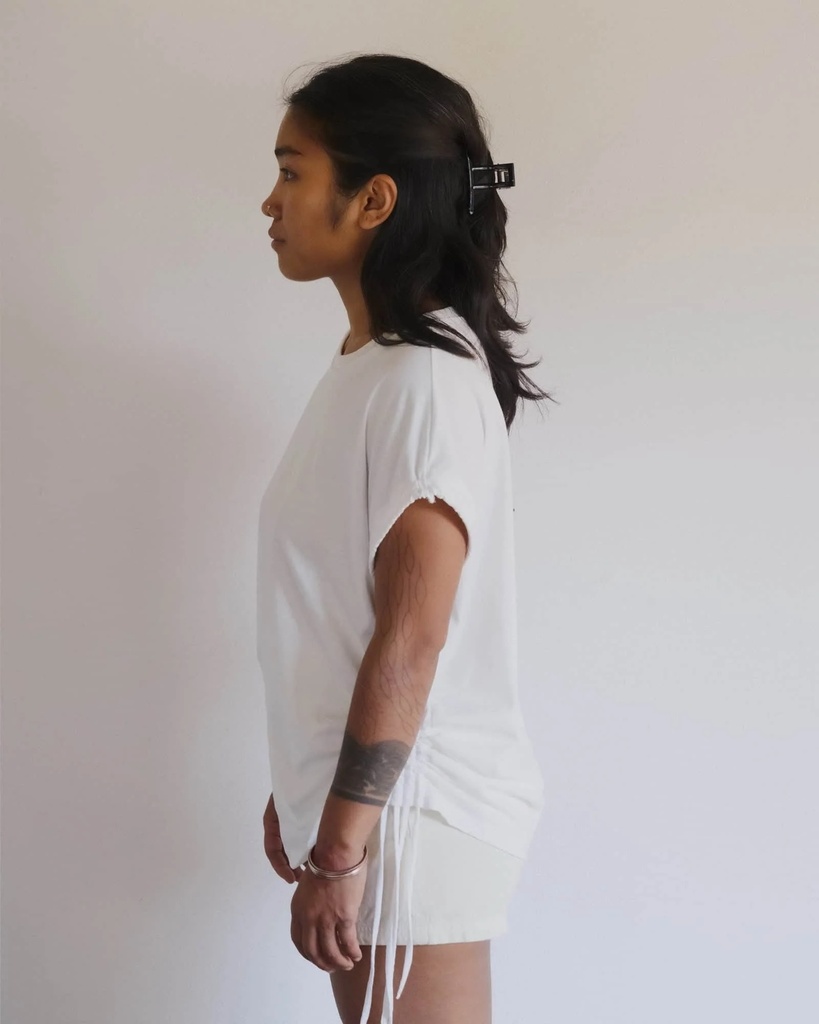 Baserange Toppur Stele Tank Off White