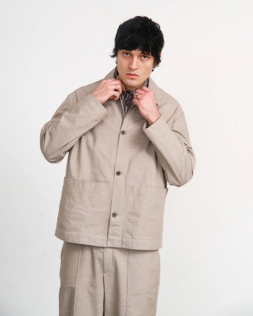 Rotholz Jakki Light Overjacket Grey Brown