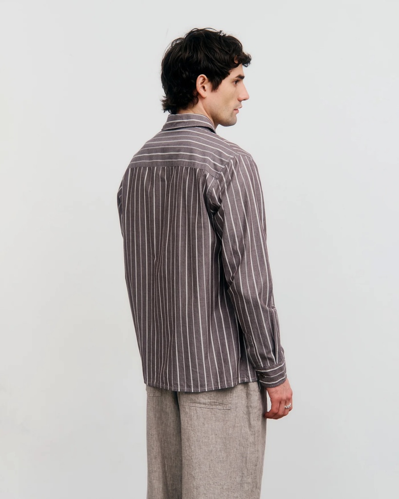 Rotholz Skyrta Casual Shirt Brown Stripe
