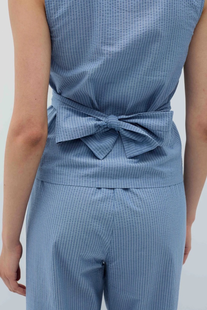 RITA ROW Toppur Holan Top Blue Stripes