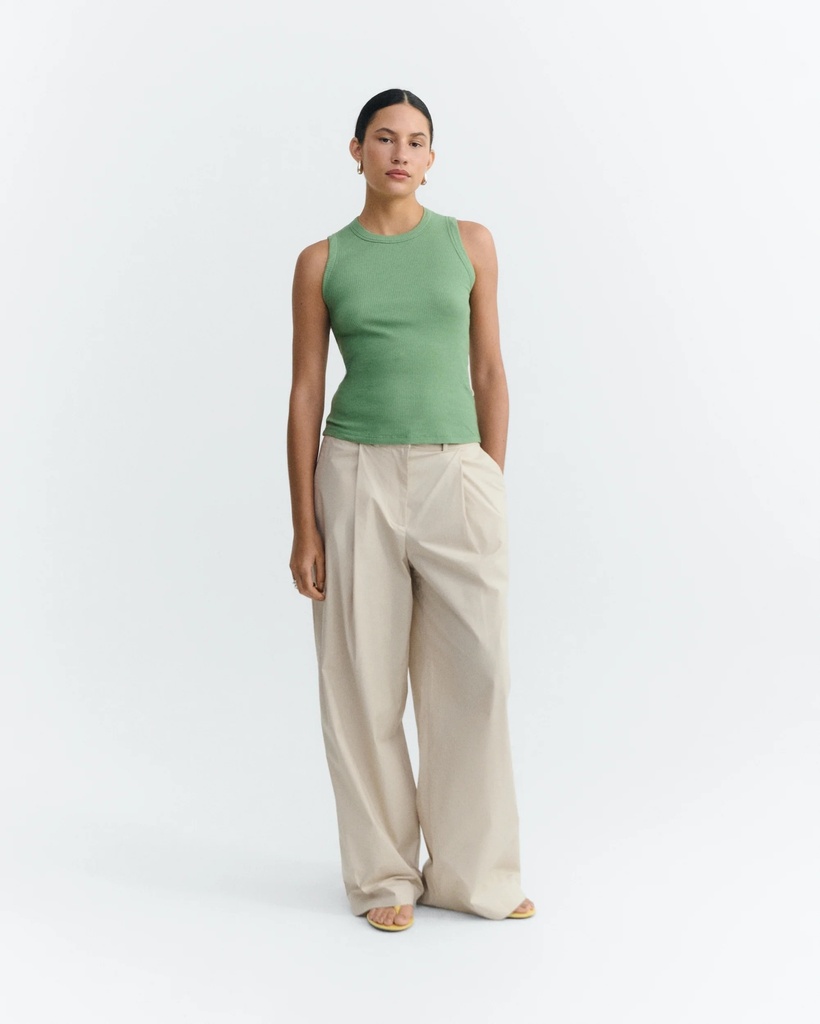Thinking Mu Toppur Juliette Top Ivy Green