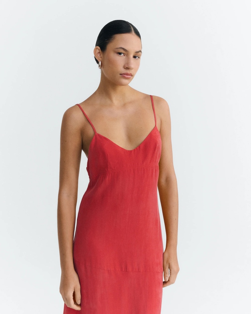 Thinking Mu Kjóll Dina Dress Clavel Red