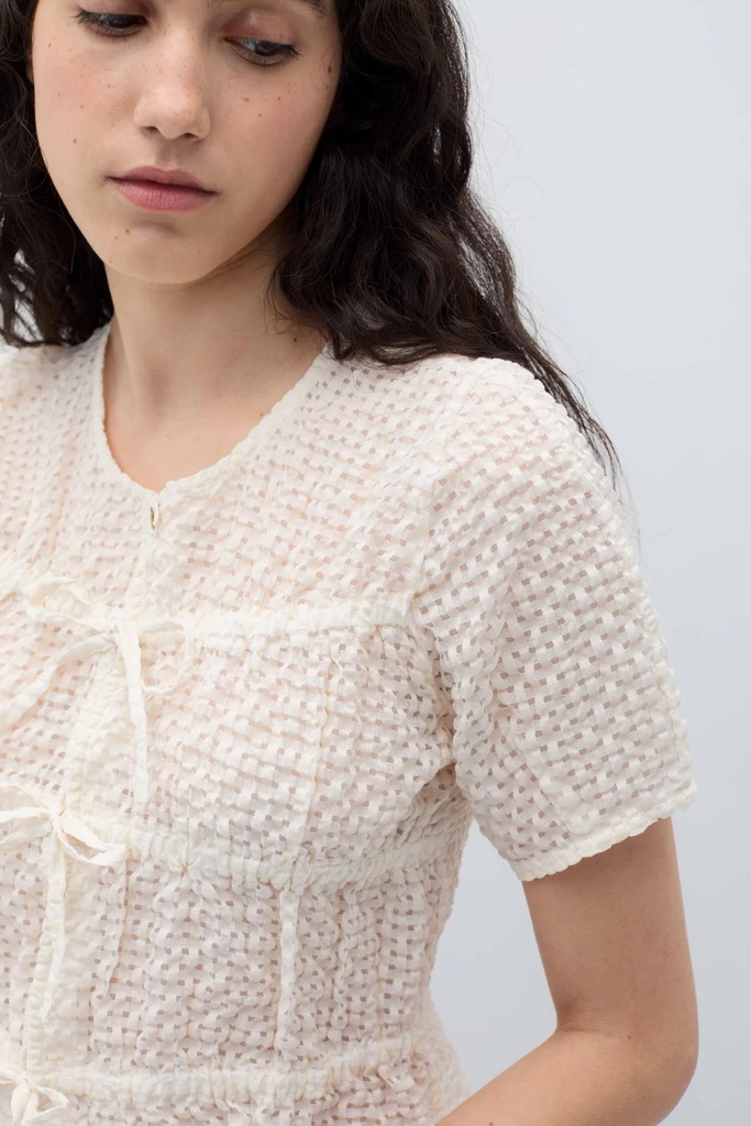 RITA ROW Toppur Josephine Top Beige