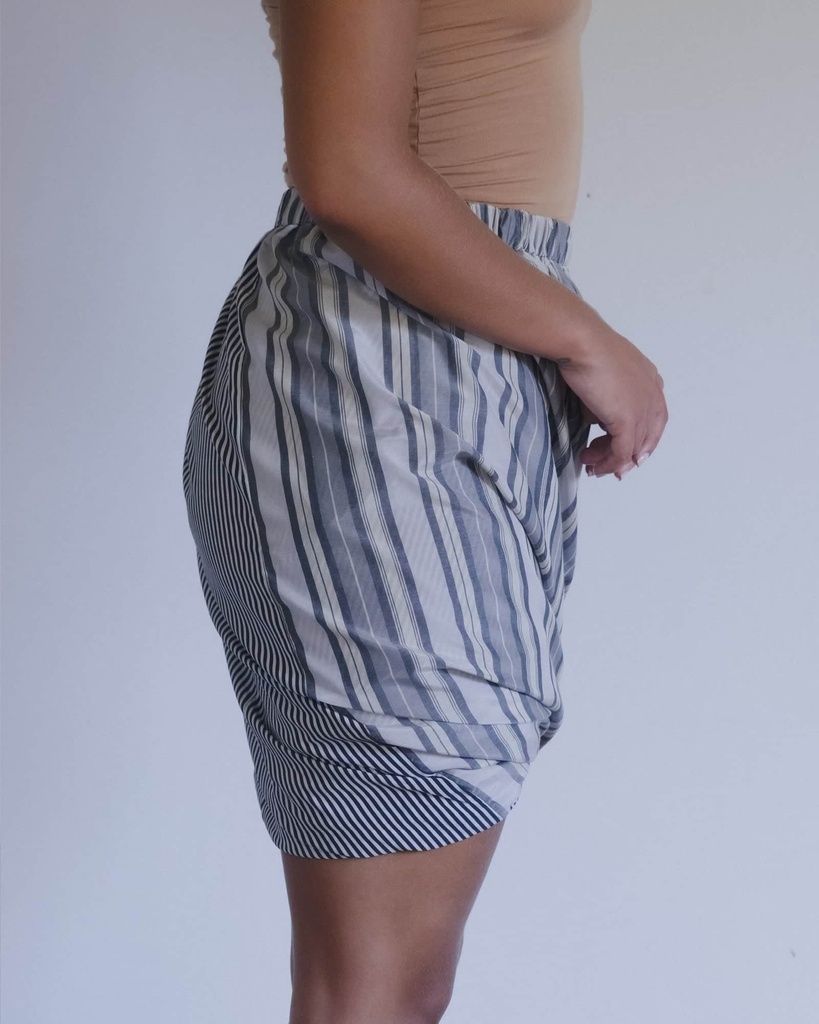 Baserange Pils Bella Skirt Grey Stripe