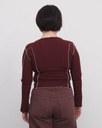 Baserange Toppur Omato long sleeve tee Nara red
