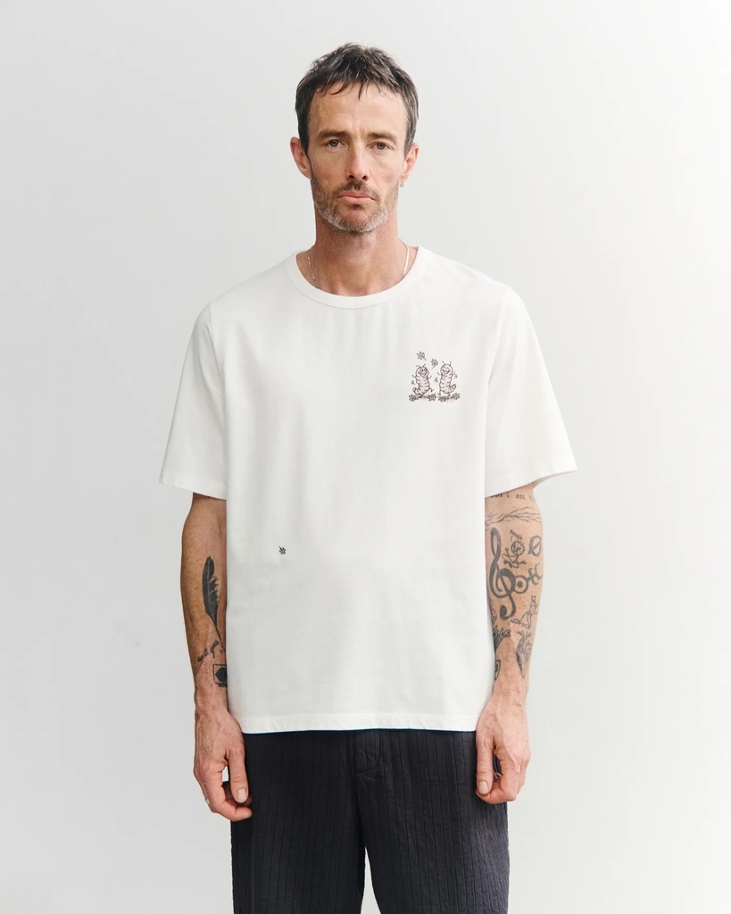 Rotholz Bolur Caterpillar T-shirt White