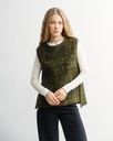 Rotholz Vesti Oversized Vest Speckled Green