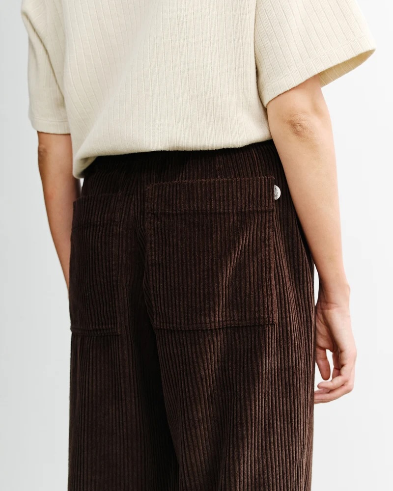 Rotholz Cord Wide Pant Chocolate Brown