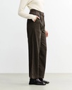Rotholz Buxur Flannel Pantalone Black Brown