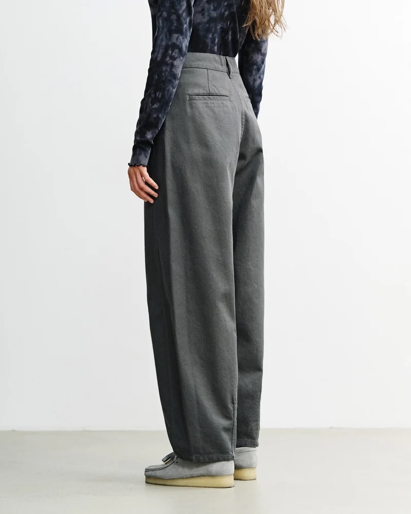 Rotholz Buxur Barrel-Leg Pant Washed Grey
