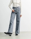 Rotholz Buxur Flared Leg Jeans Washed Grey