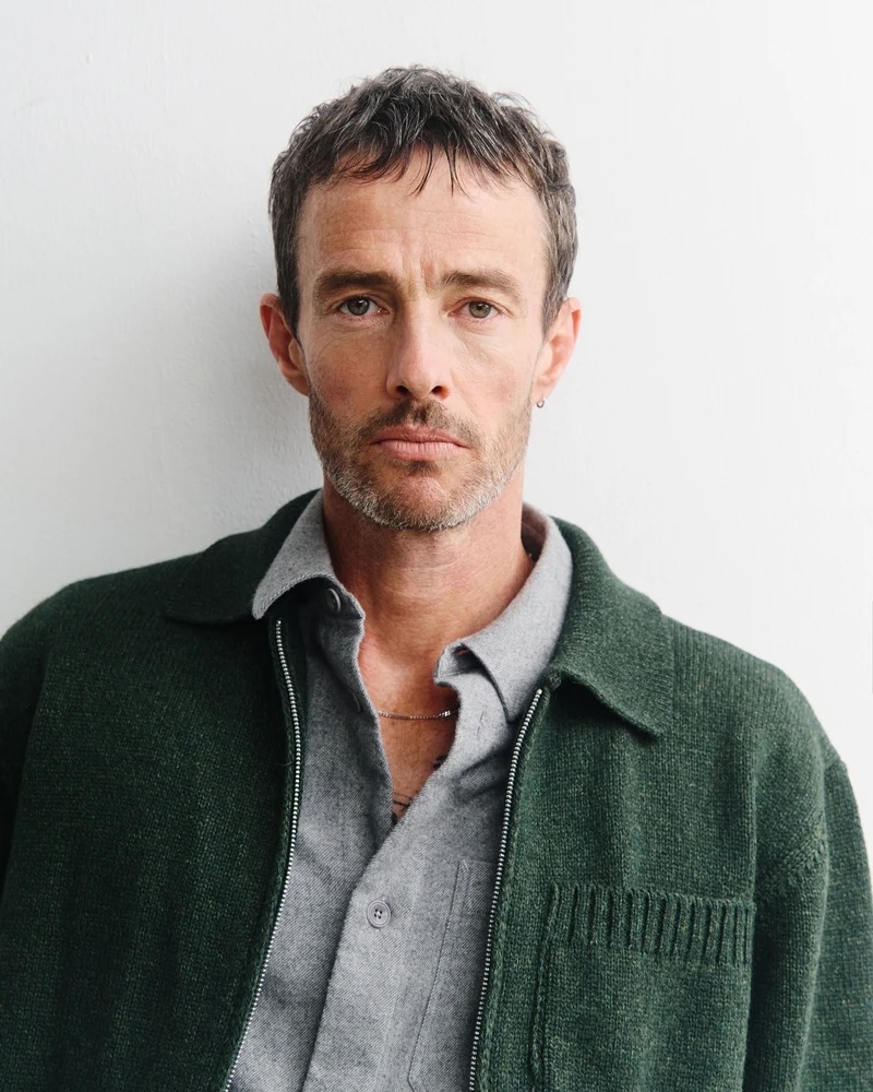 Rotholz Jakki Knit Polo-Zip Jacket Green Melange
