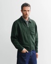Rotholz Jakki Knit Polo-Zip Jacket Green Melange