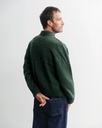 Rotholz Jakki Knit Polo-Zip Jacket Green Melange