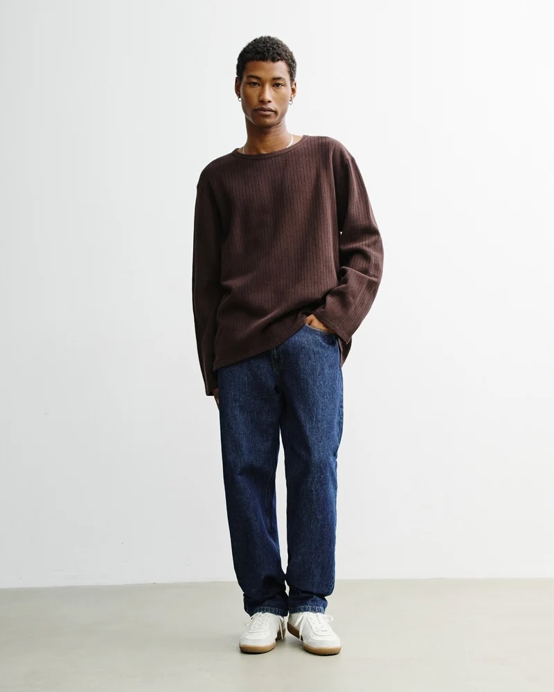Rotholz Bolur Relaxed Longsleeve Dark Brown
