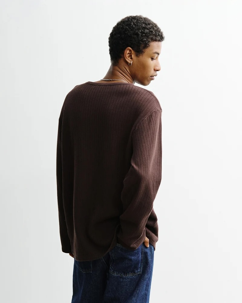 Rotholz Bolur Relaxed Longsleeve Dark Brown