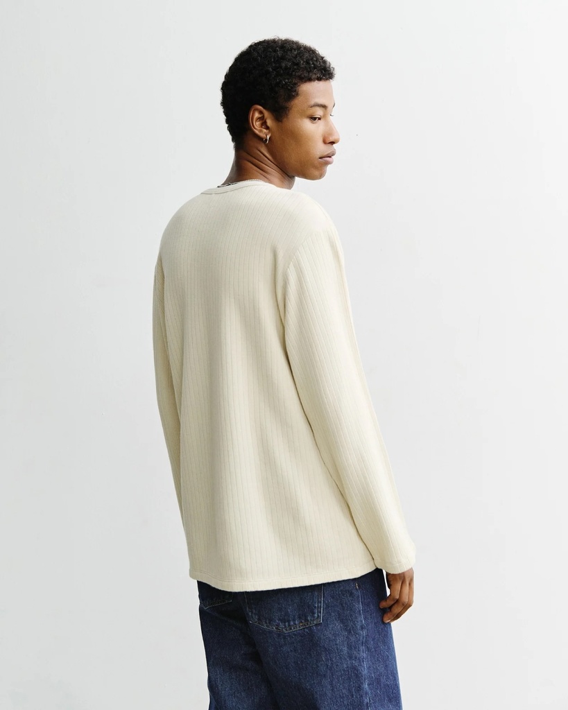 Rotholz Bolur Relaxed Longsleeve Nature White