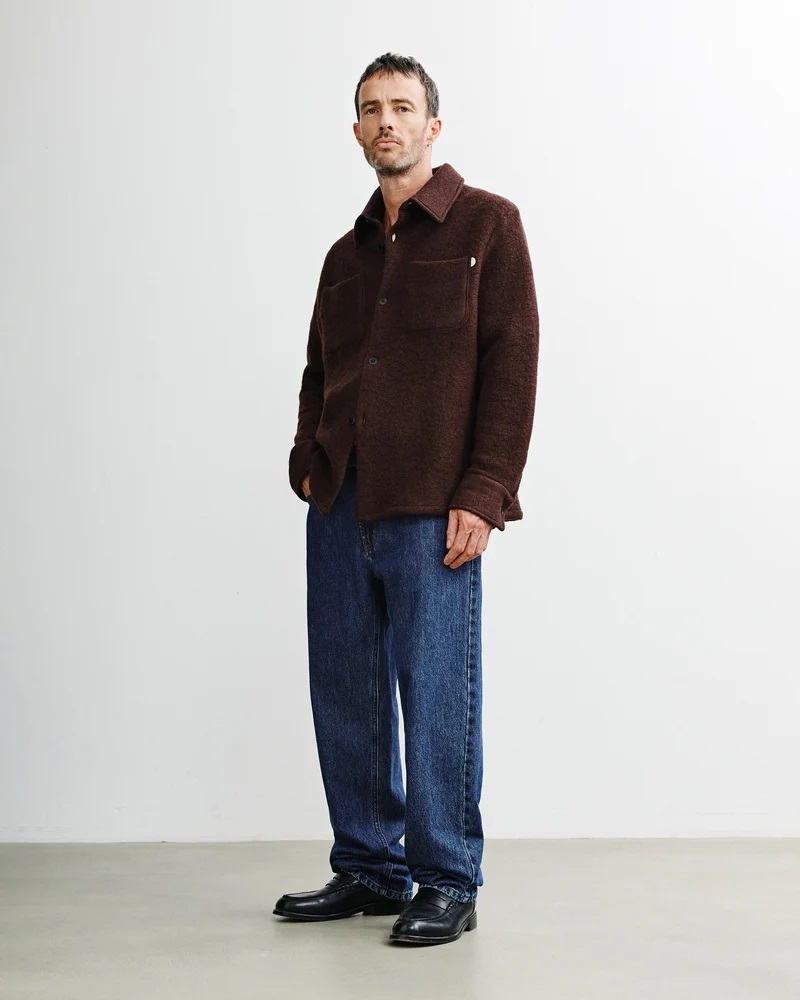 Rotholz Skyrta/Jakki Relaxed Overshirt Rosewood brown