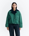 Thinking Mu Jakki Norma Jacket Dark Green & Navy