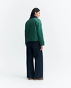 Thinking Mu Jakki Norma Jacket Dark Green & Navy