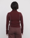Baserange Toppur Cinder turtleneck tank Nara red