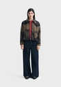 Thinking Mu Jakki Camel Lotus Jacquard Kendra jacket