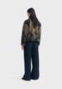 Thinking Mu Jakki Camel Lotus Jacquard Kendra jacket