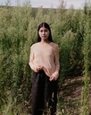 BASERANGE toppur Loose long sleeve Daf yellow