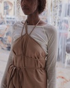 BASERANGE Kjóll Ligo dress bath brown