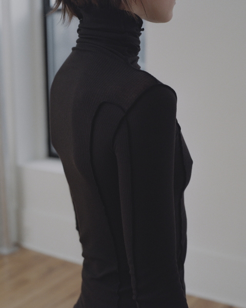 Baserange Toppur Omato Long Sleeve Turtle neck Conto green (afrit)