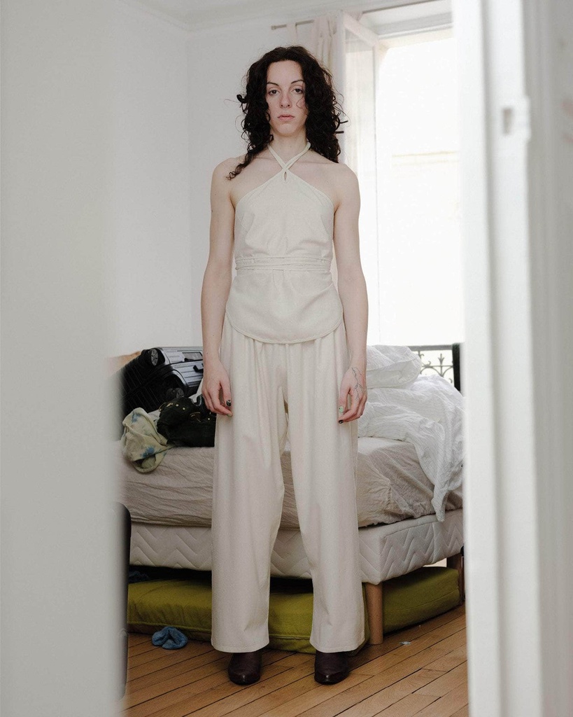 Baserange toppur Mar top undyed