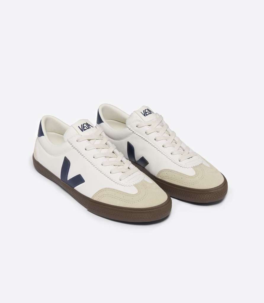 VEJA skór Volley Leather White Nautico Bark