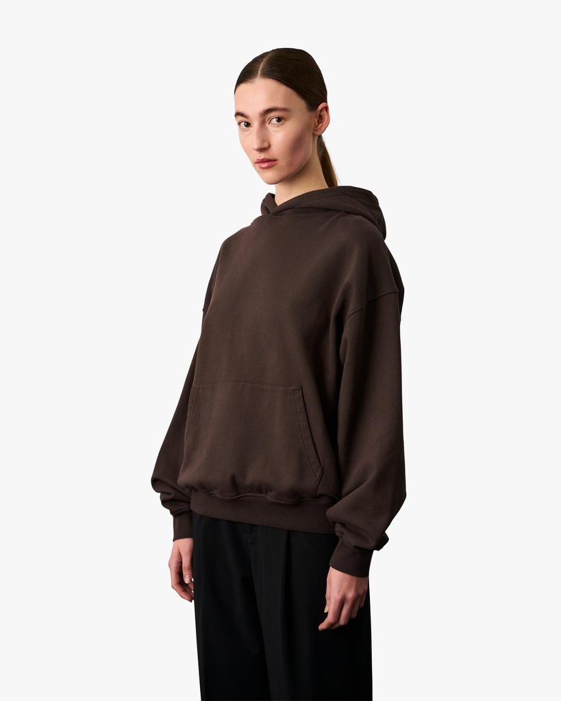COLORFUL STANDARD hettupeysa  Organic Oversized Hood - Coffee Brown