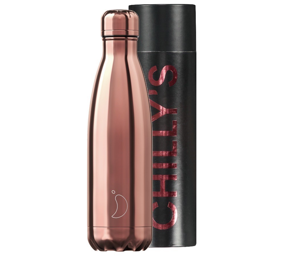 Chilly's flaska króm Rose Gold 500 ml