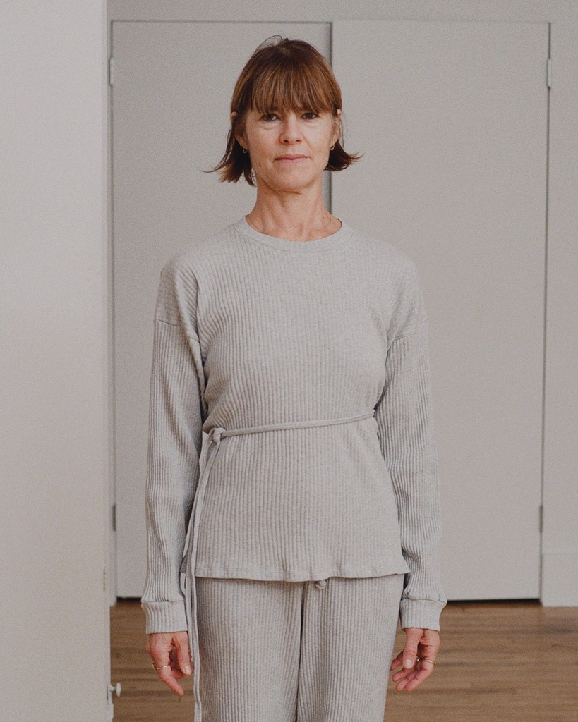 Baserange peysa Shaw Long Sleeve Grey Melange