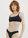 Organic Basics toppur Flex bralette Black