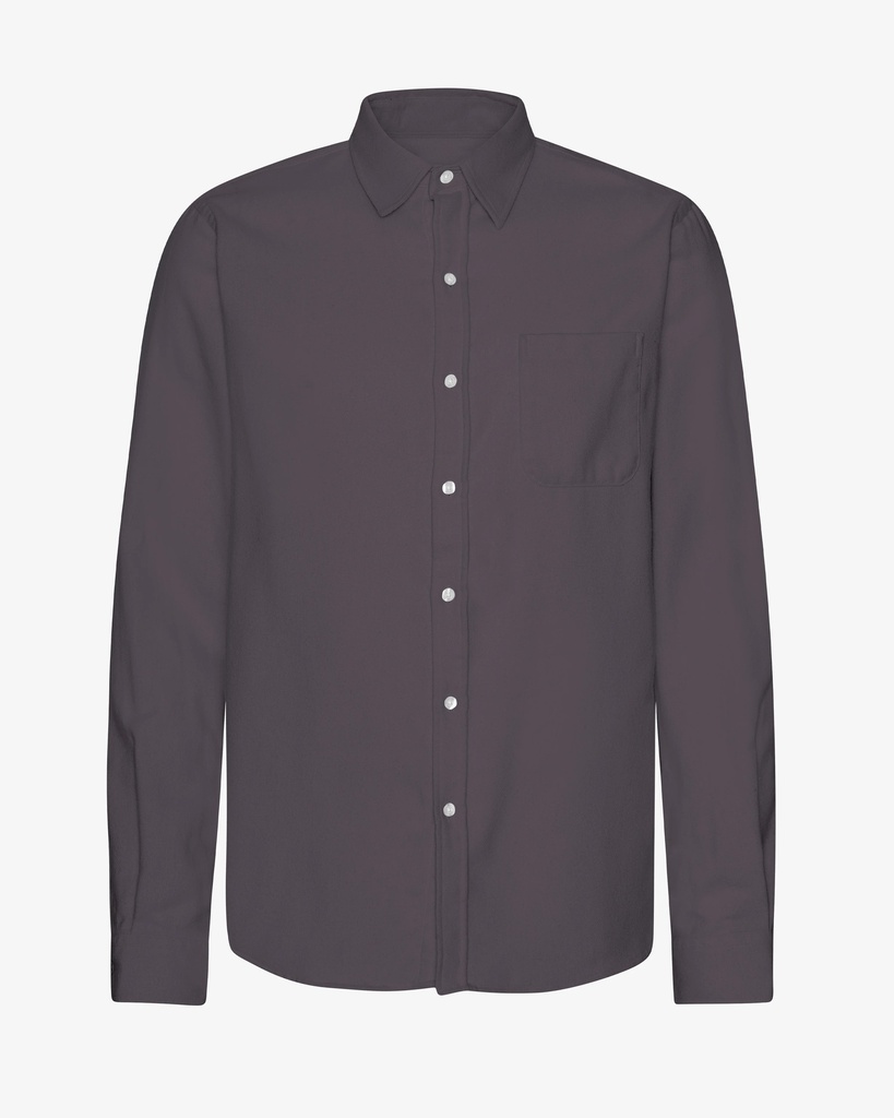 COLORFUL STANDARD skyrta Flannel shirt Lava grey