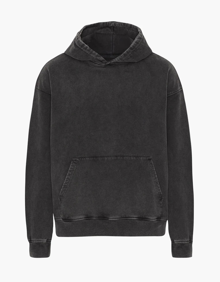 COLORFUL STANDARD hettupeysa  Organic Oversized Hood - Faded Black